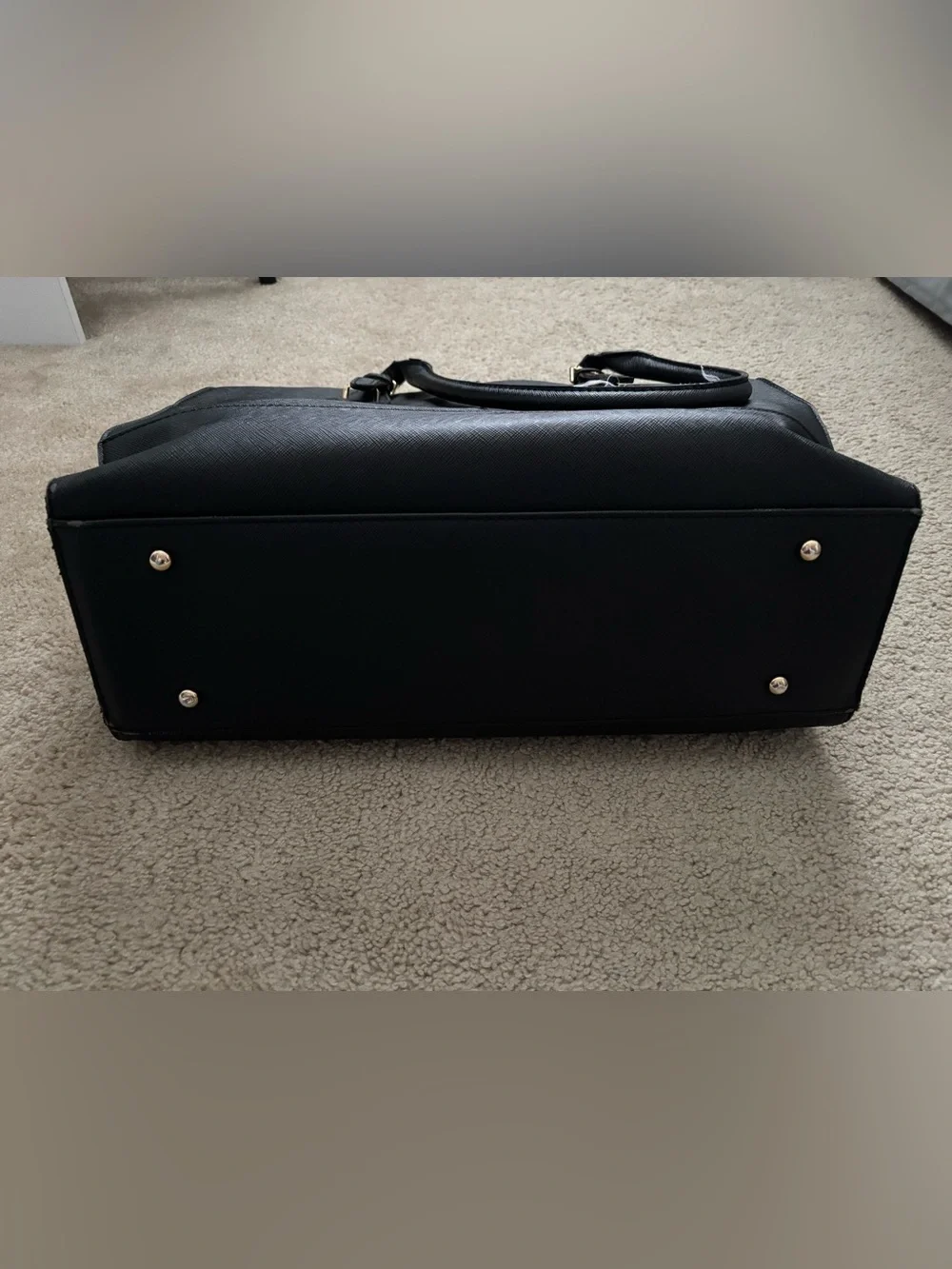 Amazon Laptop Bag Black with Gold Hardware